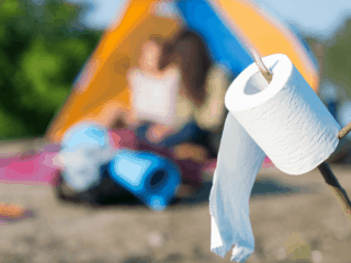 How to Create a Primitive Toilet Paper Holder for Camping