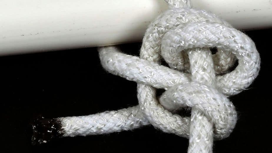 A tautline hitch is another knot that you can use to tension a rope between two trees