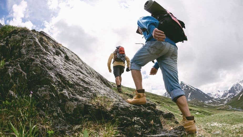 Redpoint climbing means climbing the route with another person, but you should be  the one leading it