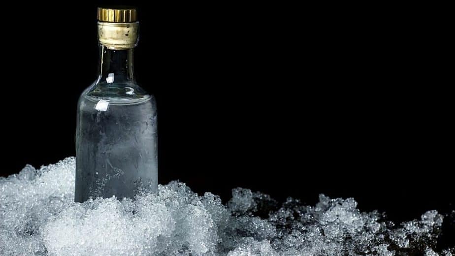 Adding a little alcohol to your drinking water, particularly vodka, helps prevent the water from freezing