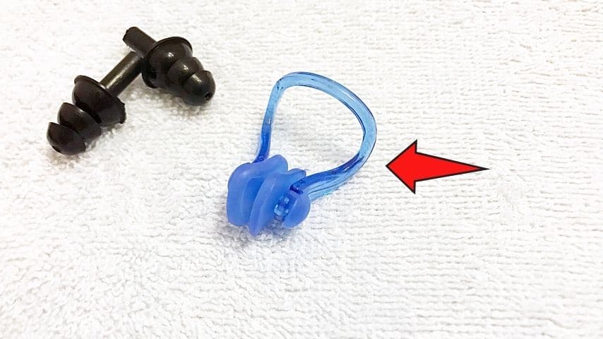 Wearing of a nose clip during lake swimming helps in preventing an amoeba from entering the nose