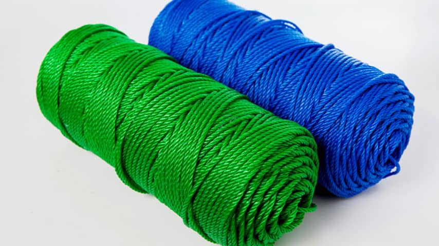 Like nylon ropes, polyester ropes are known for their water resistance; but, it's less stretchable compared to the nylon rope