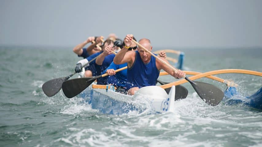 Canoeing when the winds are strong or when it's raining can lead to the canoe tipping over